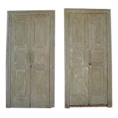 Pair Italian Doors with Frame from Borgonovo, circa 1800