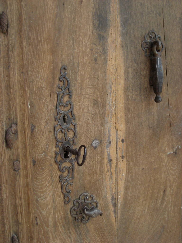 Pair of Late 17th Century Entrance Doors from Toulouse, France In Good Condition In Houston, TX