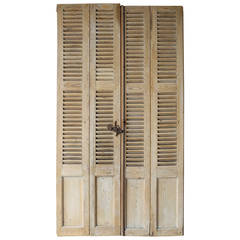 Antique Pair of 19th Century French Shutters