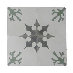 19th c. Colored Cement Tile