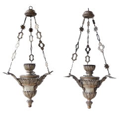 Pair 18th c. Lanterns from a Church in Genoa, Italy