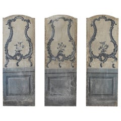Antique Three 18th c. Panels