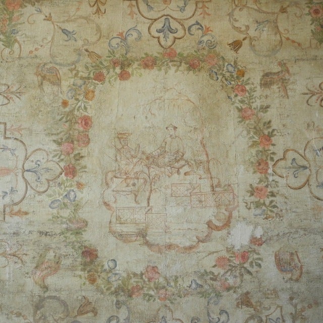 Italian 18th c. Painted Ceiling Panel