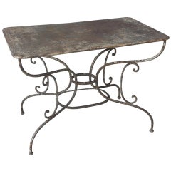 Antique Parisian Metal Table
