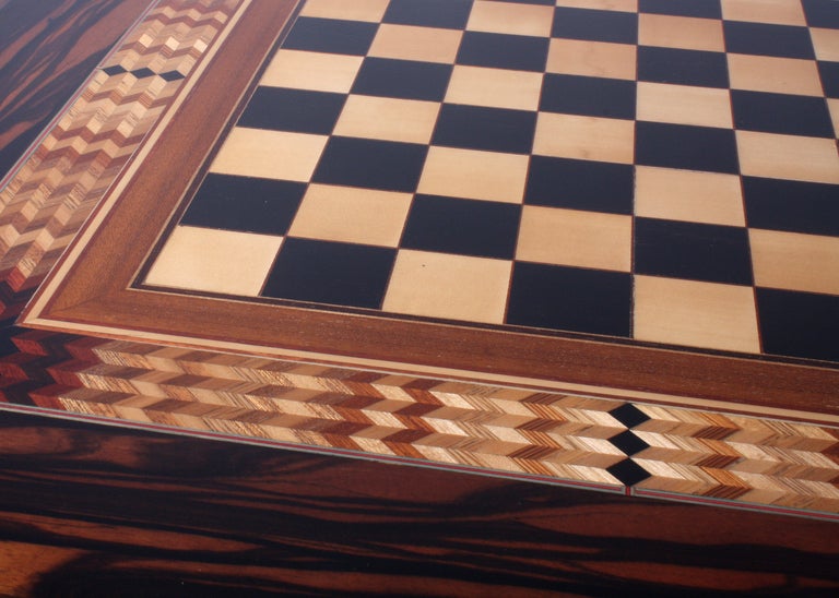 Game table with chess top