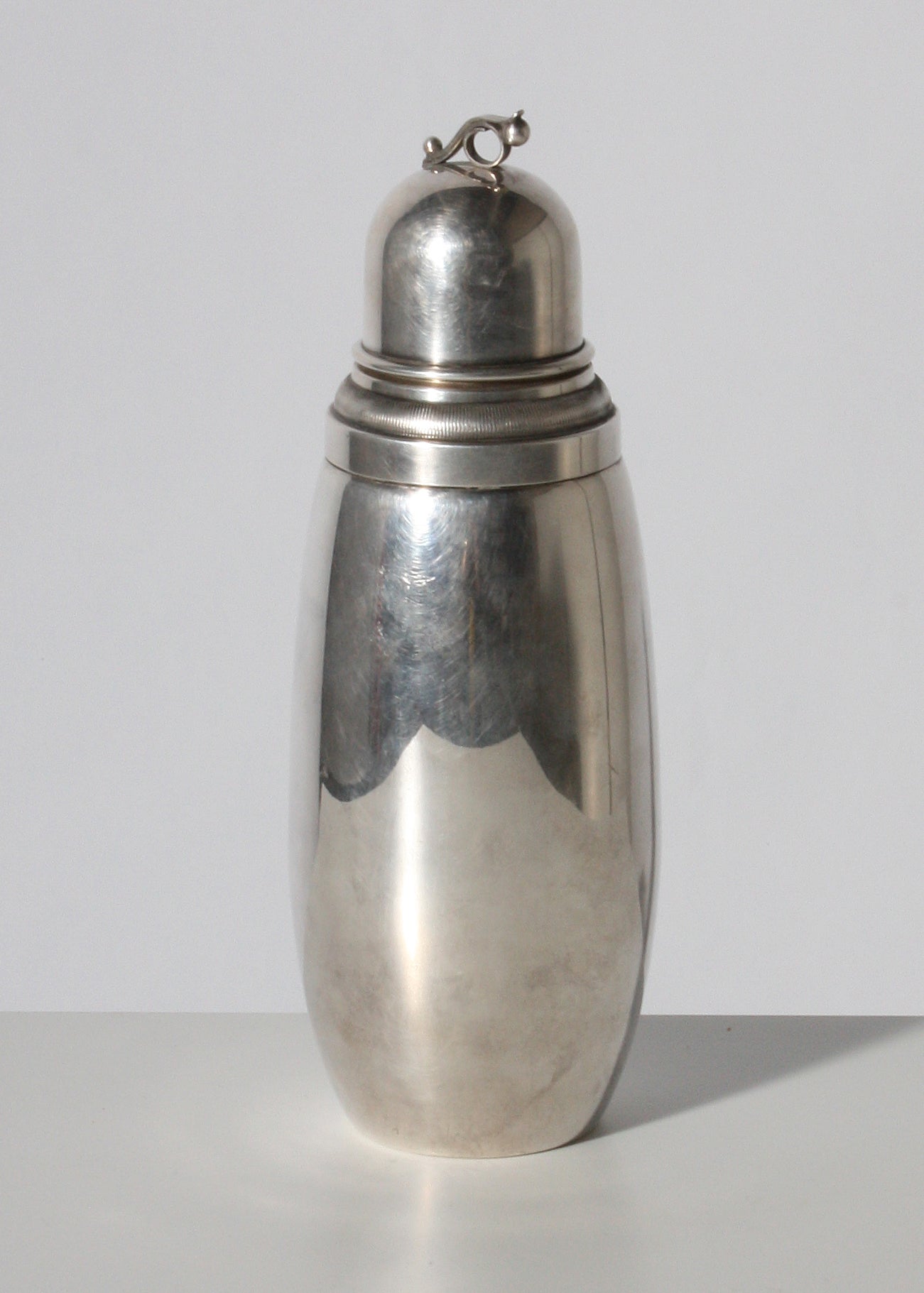 Prima Solvplet silver plate cocktail shaker, c. 1940