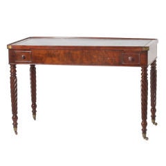 Cuban mahogany tric trac table with backgammon top Cuban mahogany tric trac table with backgammon top