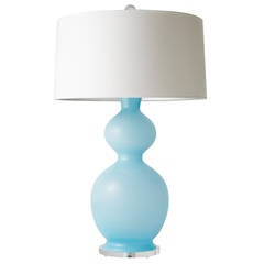 Venetian Series #4 Lamp in Light Turquoise