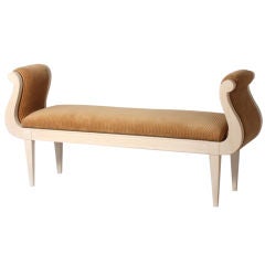 Louis XVI style painted bench