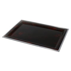 Faux Tortoise Pattern Lucite Tray ca. 1970
