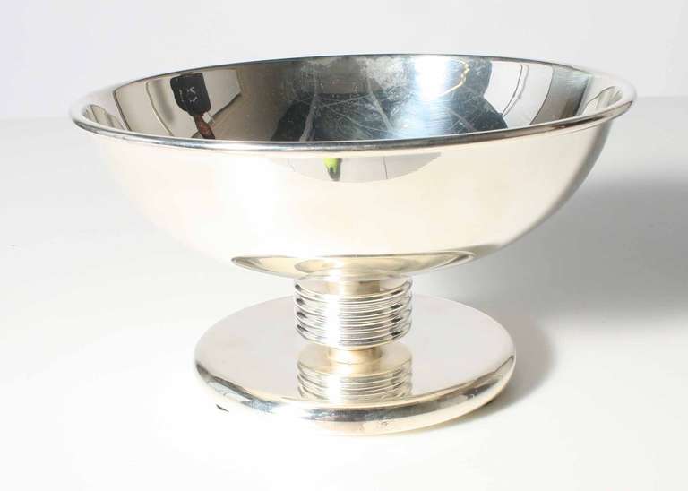 Christian Dior silver plate compote in original box