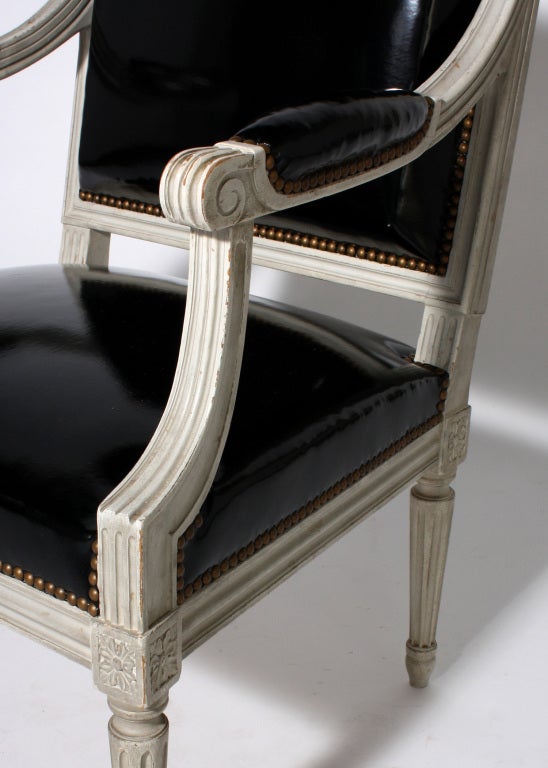 French Pair of Louis XVI style fauteuils, c. 1940