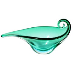 Blue/Green Murano bowl, c. 1950