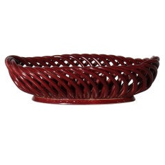 Rouge Lexemboury ceramic bowl, c.1940