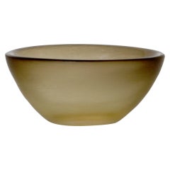 Venini green bowl, c. 1950
