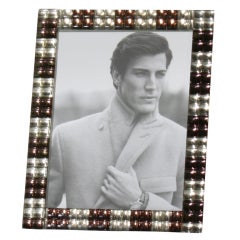 Mirrored frame with little square mirrors (clear and purple)