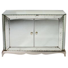 French mirrored chest with 2 doors, c.1940