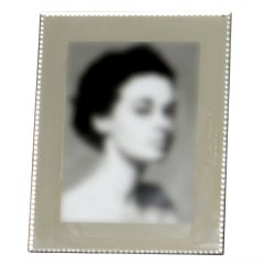 Mirrored frame with geometric beveling, c. 1940