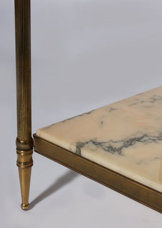 Mid-20th Century Small Bronze and marble cigarette table, c.1950