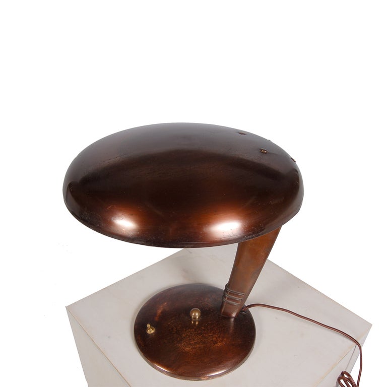 Mid-20th Century Cobra Table Lamp by Norman bel Geddes