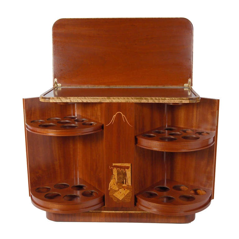 Mid-20th Century Swedish Art Deco Bar Cabinet