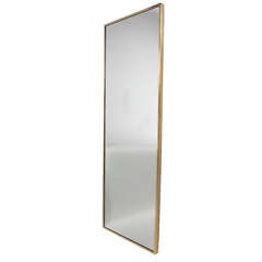 Large Brass Wall Mirror Attributed Paul McCobb