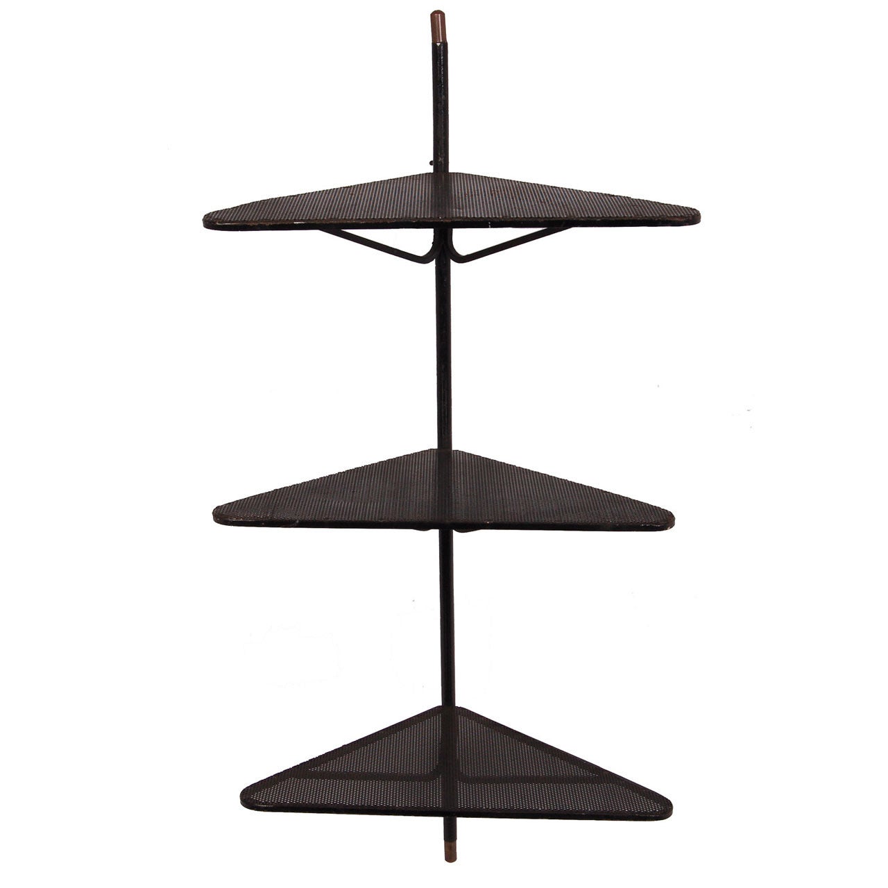 Hanging Corner Shelf by Mathieu Mategot at 1stDibs