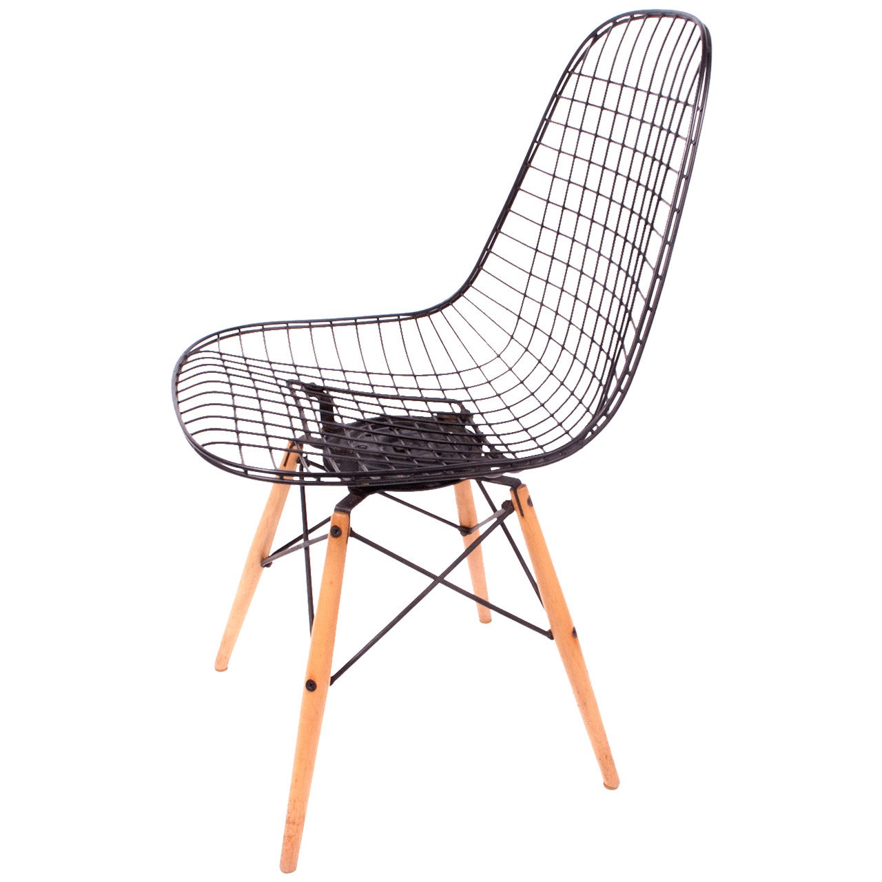 Original PKW Charles Eames Dowel Leg Swivel Chair at 1stDibs