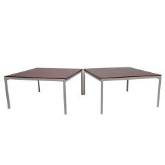 Pair of T-Angle Side Tables by Florence Knoll