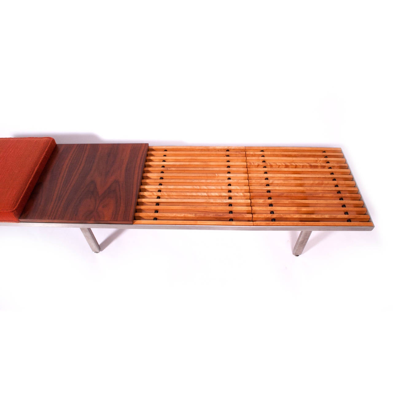 Mid-Century Modern George Nelson Steel Contract Bench