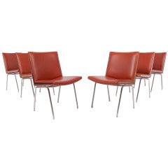 Set of Six Hans Wegner AP/JH 39 Side Chairs