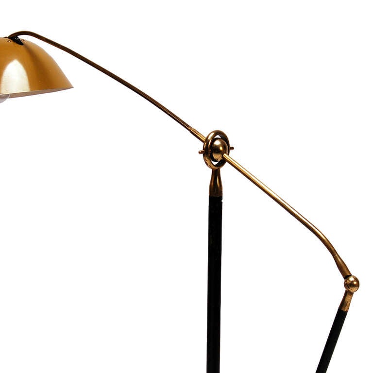 Italian Adjustable Counterbalance Floor Lamp by Angelo Lelli