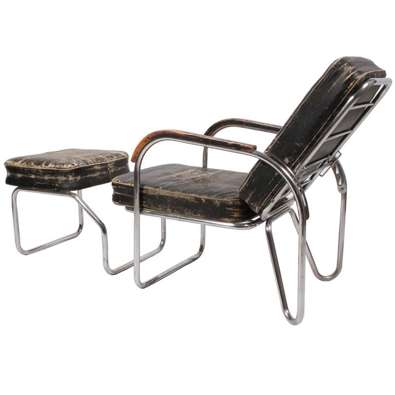 Bauhaus chair and ottoman store