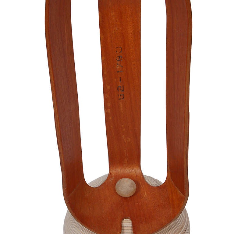 Mid-Century Modern Rare Mahogany WWII Leg Splint by Charles Eames