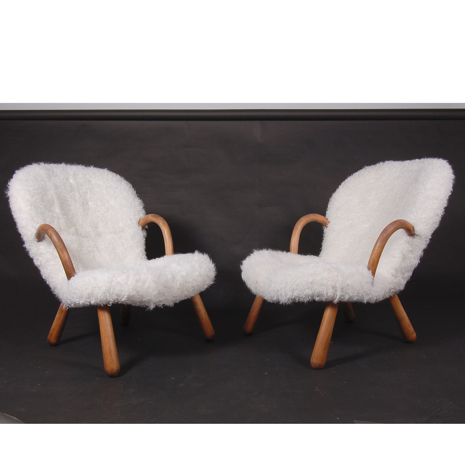 Pair of Rare Martin Olsen Easy Chairs