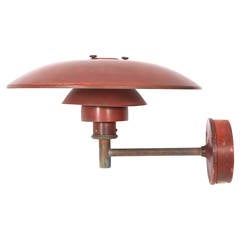 Poul Henningsen Solid Copper Outdoor Lamp 4/3