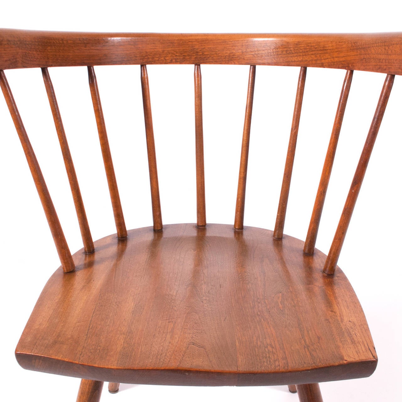 Mid-20th Century Four George Nakashima Attributed Dining Chairs