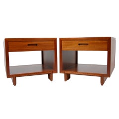 Pair of Nightstands/Side Tables by Frank Lloyd Wright
