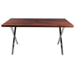 Solid Rosewood Dining/Work Table by Milo Baughman Solid Rosewood Dining/Work Table by Milo Baughman