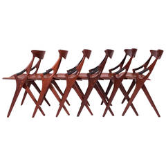 Set of Six Model 71 Occasional Chairs by A. Hovmand Olsen