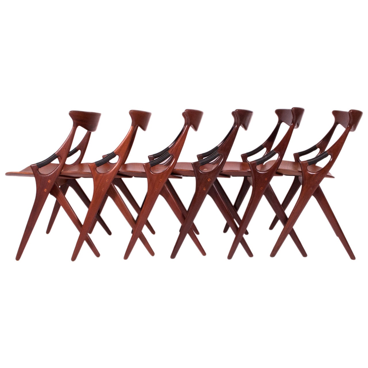 Set of Six Model 71 Occasional Chairs by A. Hovmand Olsen