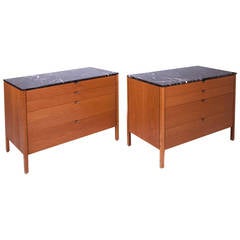 Vintage Florence Knoll Pair of Chests of Drawers #324