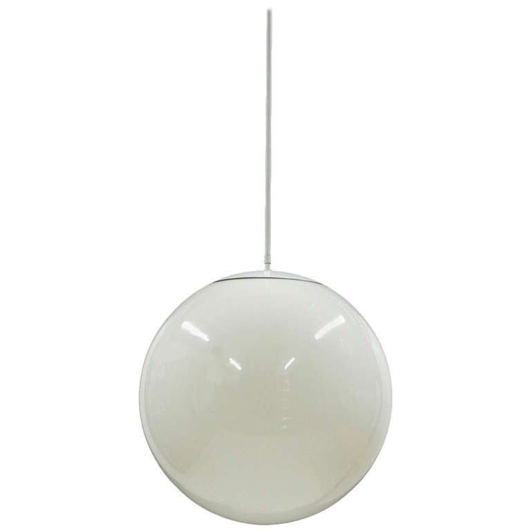 Large Glass Globe Pendant Lamp