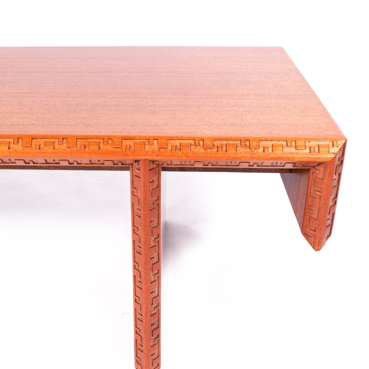 American Frank Lloyd Wright Mahogany Coffee Table or Bench