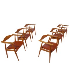 Set of Six CH-35 Armchairs by Hans Wegner