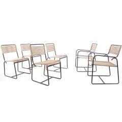 Set of Six Walter Lamb Outdoor Chairs