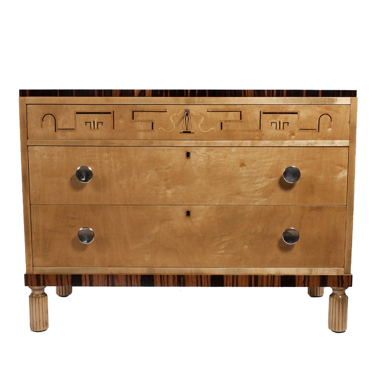 Swedish Art Deco Chest of Drawers att. Axel Einar Hjorth