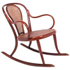 Turn of the Century Thonet Bend Wood Rocker No. 8 4