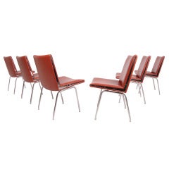 Set of Six Hans Wegner AP/JH 39 Side Chairs