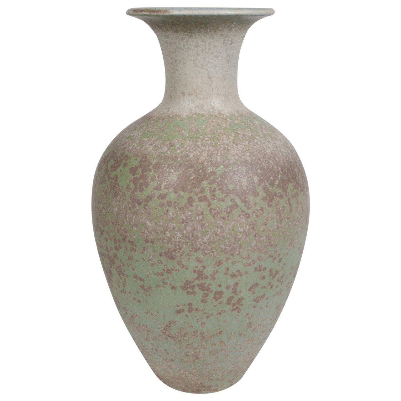 Large Stoneware Vase by Gunnar Nylund "Craquelee" Series, 1942